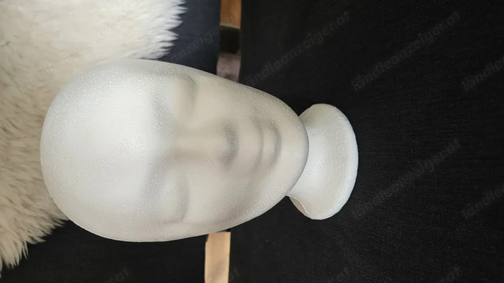 Styroporkopf weiss - perfekt für Hutablage