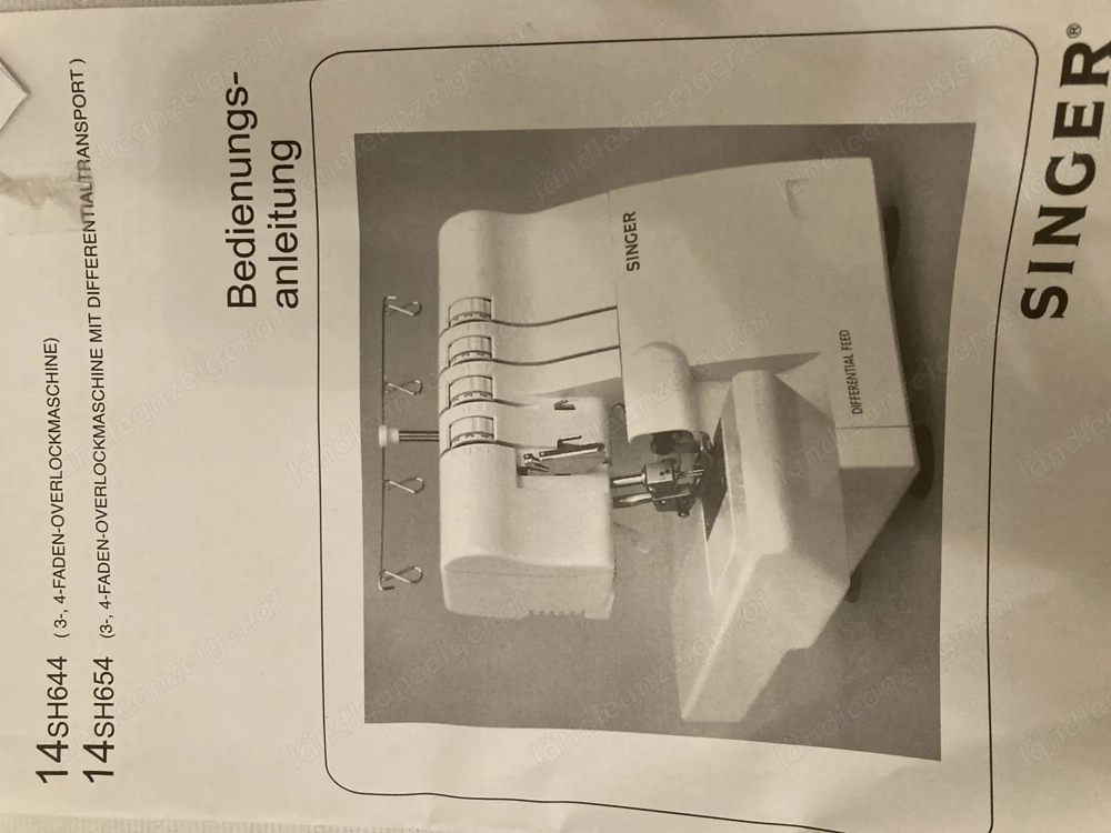 SINGER 14SH654 Overlock Nähmaschine