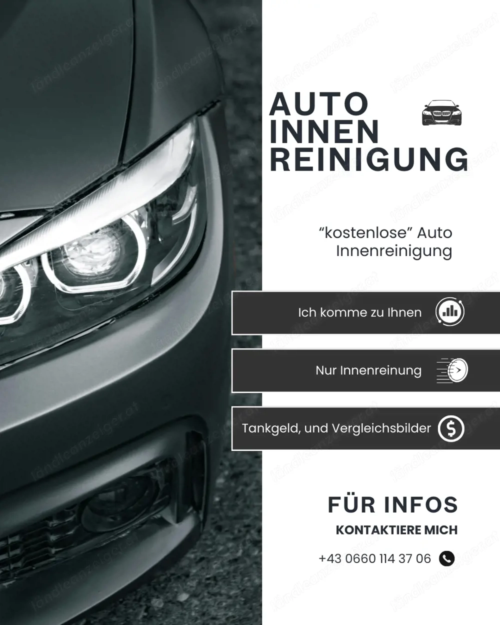 Nur für 5 Kunden! Auto Innenreinigung