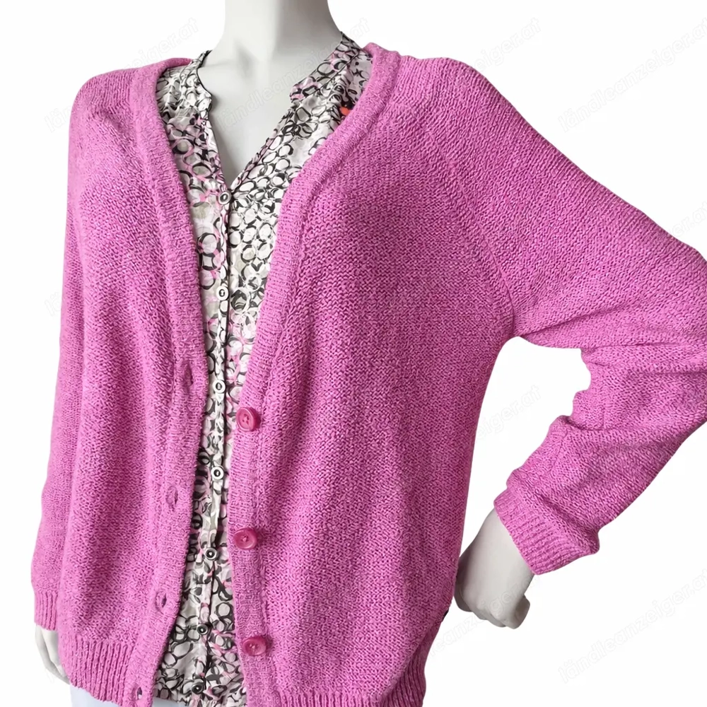 Strickjacke Gr. 38 40 (M) - Pink - weich & gepflegt - neuwertig