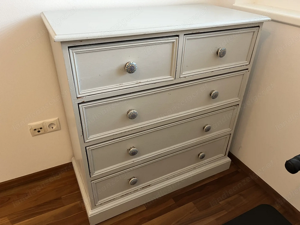 Handgefertigte Doppelkommode aus Kiefernholz