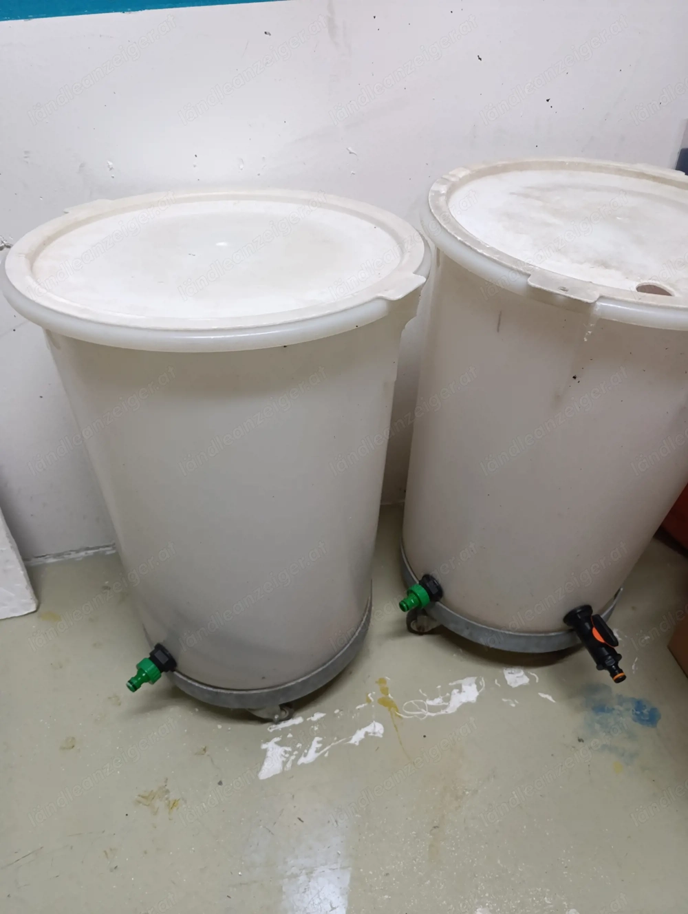 3 Stk Fässer für Regenwasser oder sonstiges