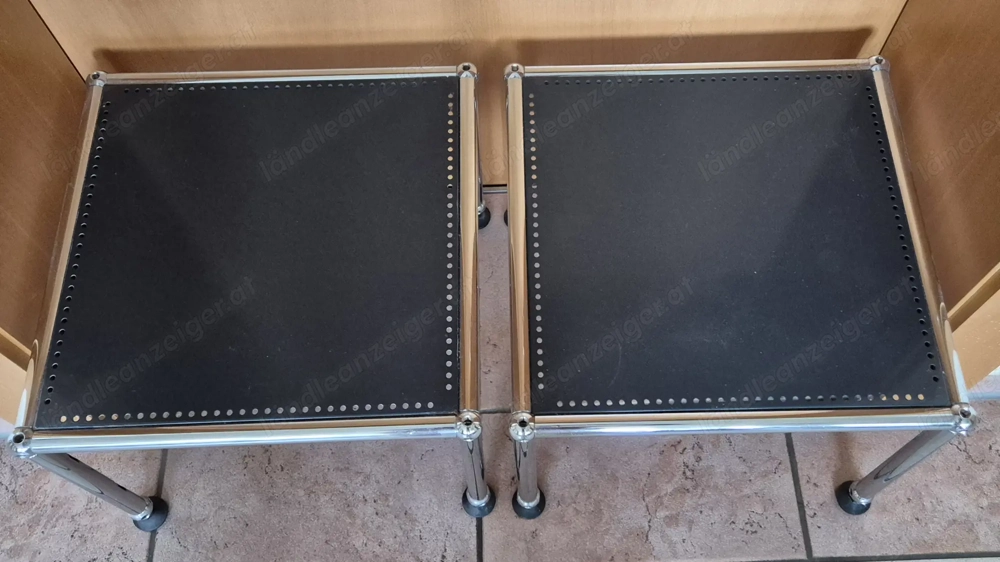 USM Möbel dunkelgrau chrom