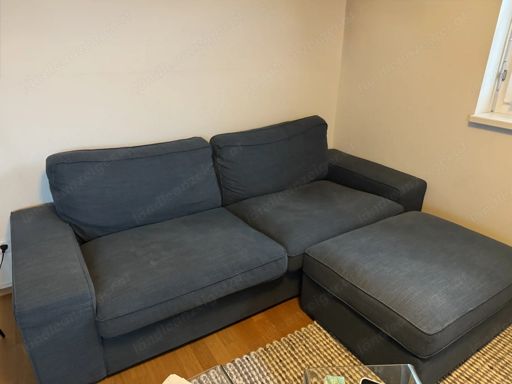 Ikea Kivik 3er Sofa inkl. Hocker