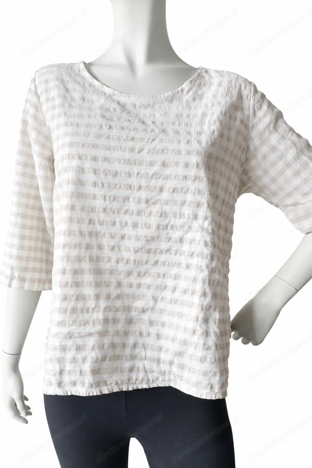 Leichte Baumwollbluse aus Webstoff - Gr. 40 - neuwertig