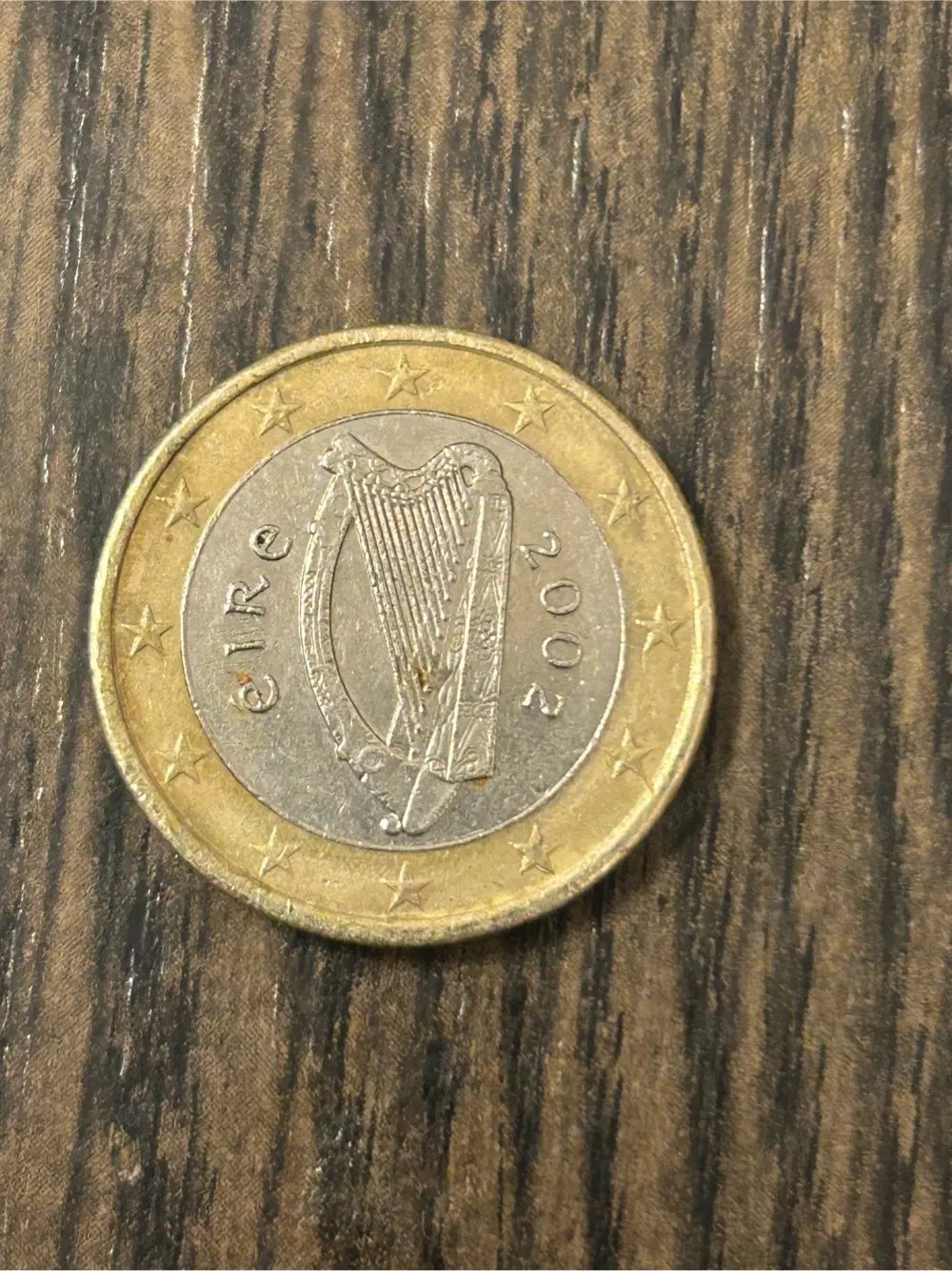 1 Euro Umlaufmünze Irland 2002