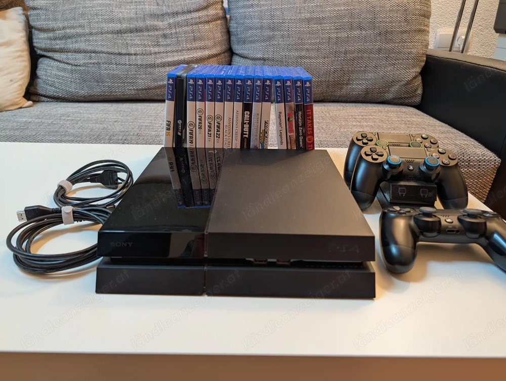 PlayStation 4 Set - Konsole, 3 Controller, 15 Spiele
