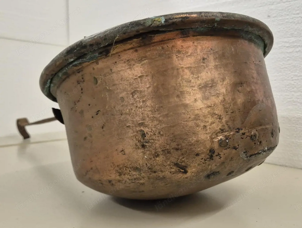 Antike Kupferkelle   Großer Schöpfkessel   XXL Deko   Urig & Massiv. 