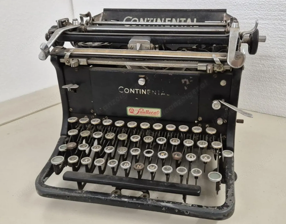 Antike Continental Schreibmaschine (Wanderer-Werke)   Deko & Sammlerstück