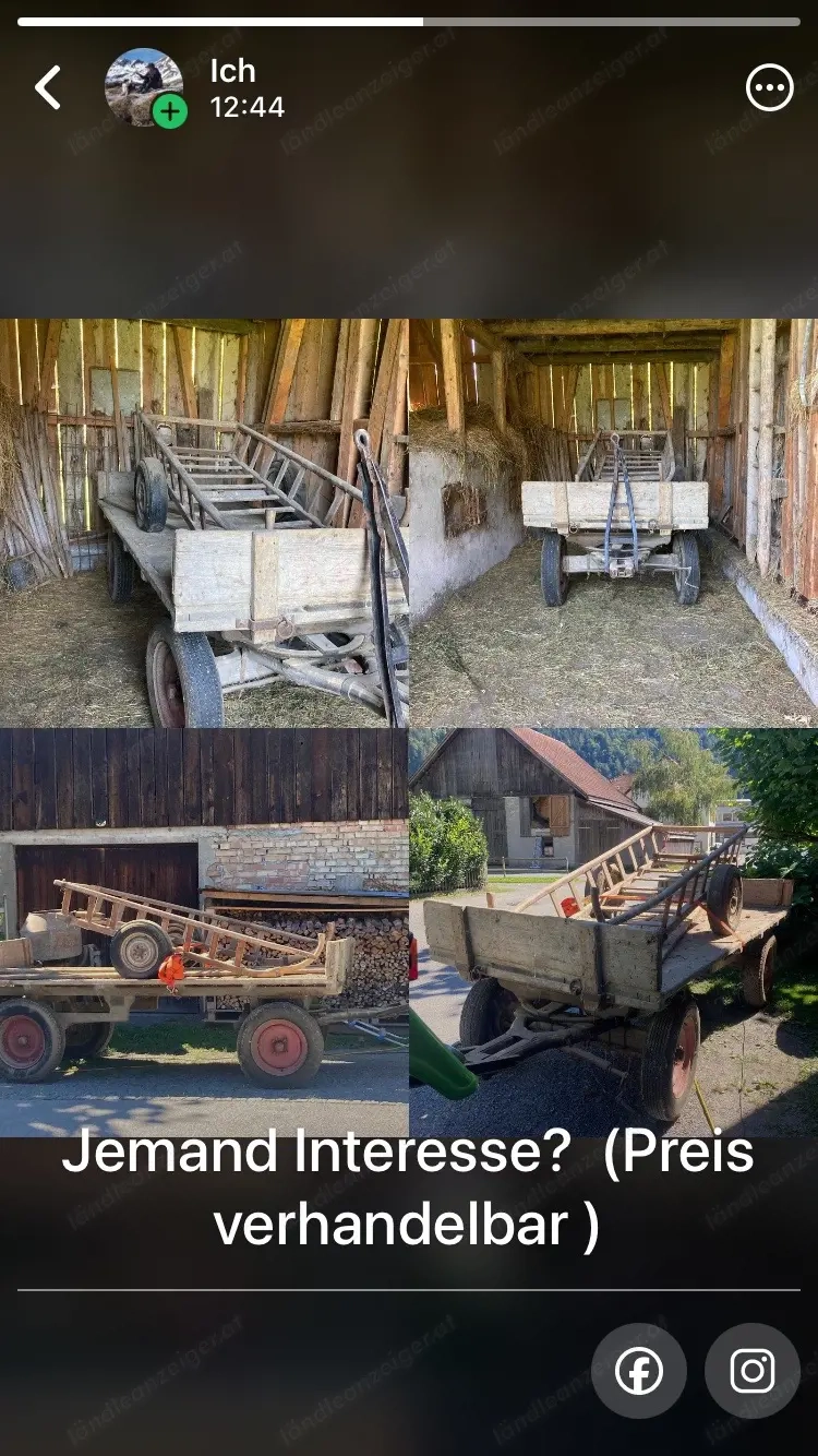 Holzwagen zu verkaufen 