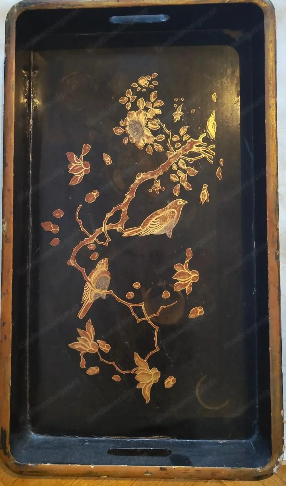 Antikes Lacktablett China 19. Jhd.