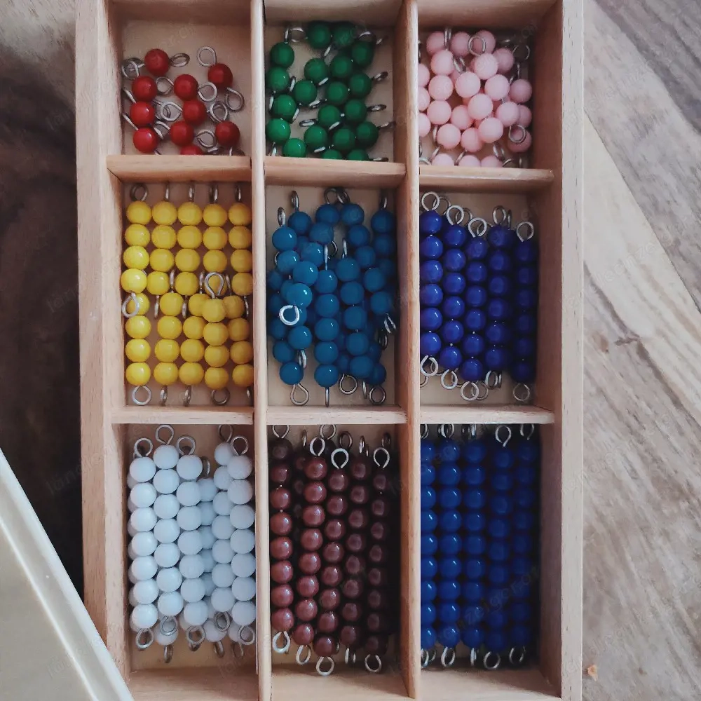 Montessori Perlenmaterial 1 bis 10