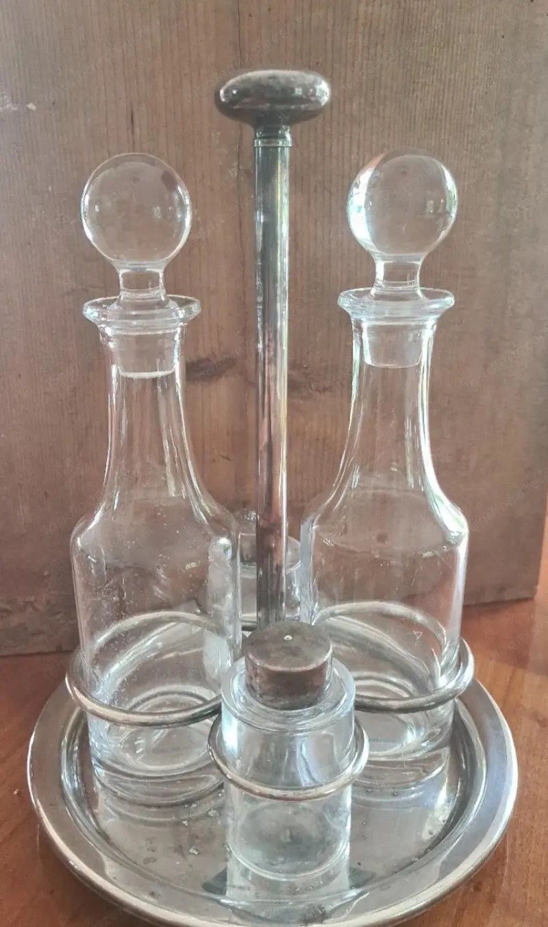 Alte Menagerie Essig, Öl, Salz u Pfeffer