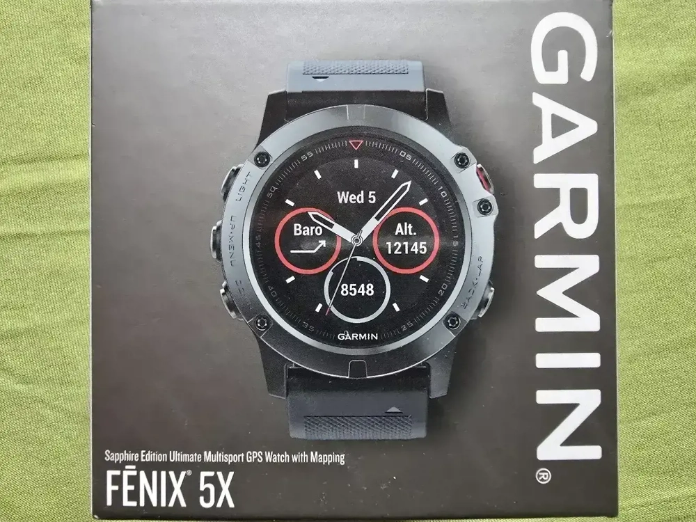 Smartwatch Garmin Sportuhr Fenix 5X Saphire