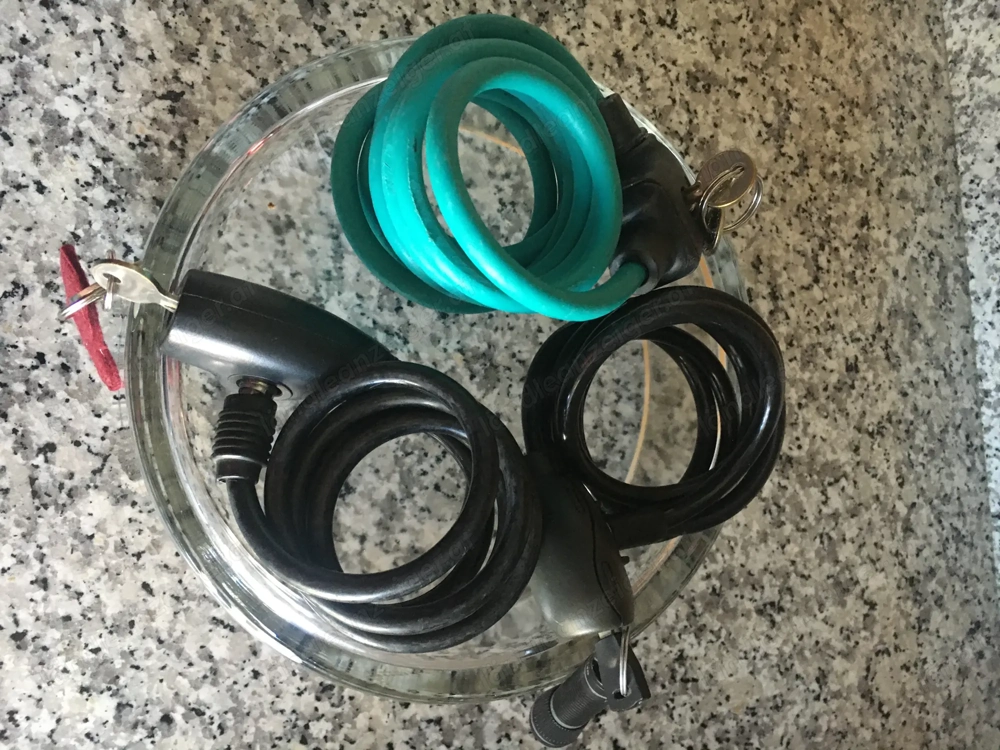 Fahrradschlösser mit Schlüssel 3x mal