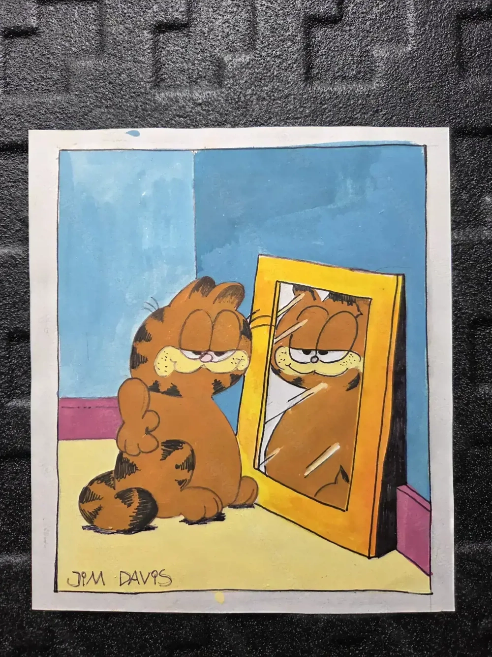 Garfield Originalzeichnung von Jim Davis