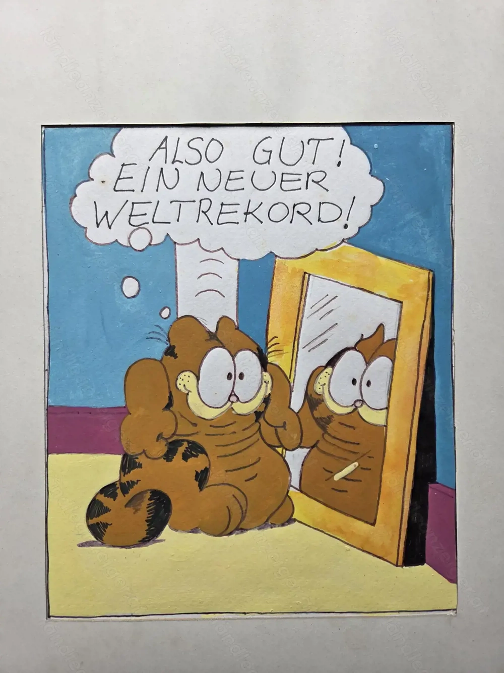 Garfield Original Handgemahlt