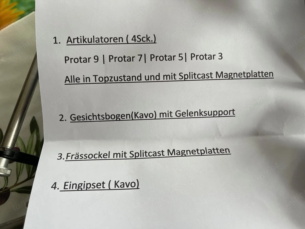 Artikulatoren (für Zahnlabore)