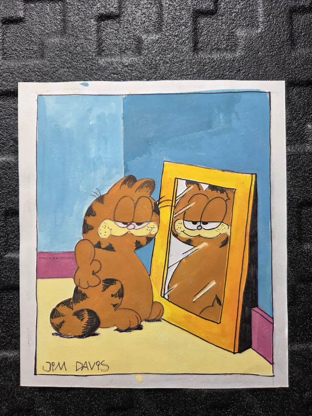 Garfield Original von Jim Davis Handgemahlt