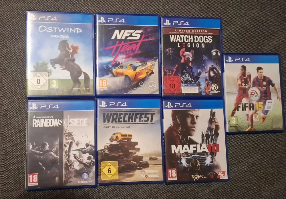 7 ps4 spiele für 20 euro oder einzeln für 5 euro pro Stk.