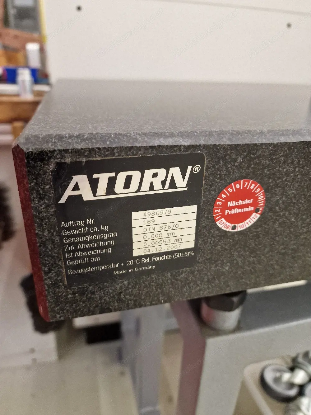 Granit Messplatte hochgenau