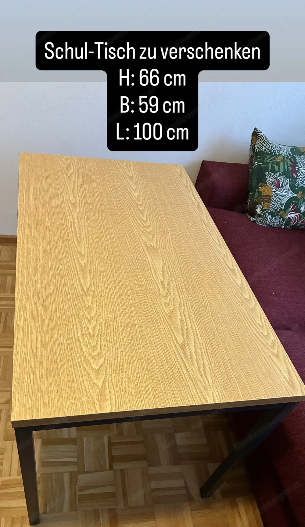 Schultisch Couchtisch zu verschenken