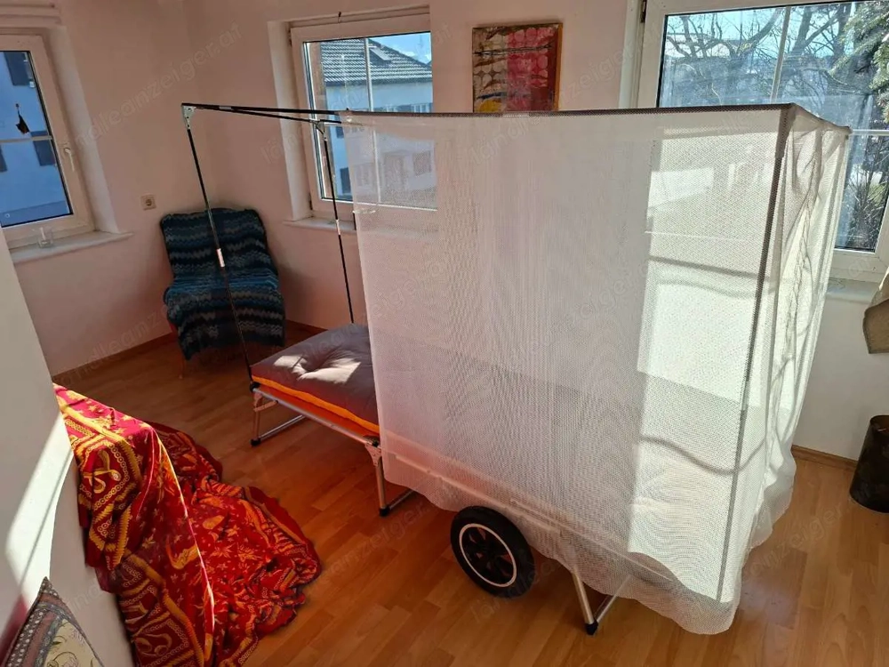 Fahrradanhänger zum Schlafen, Sitzen, Wohnen