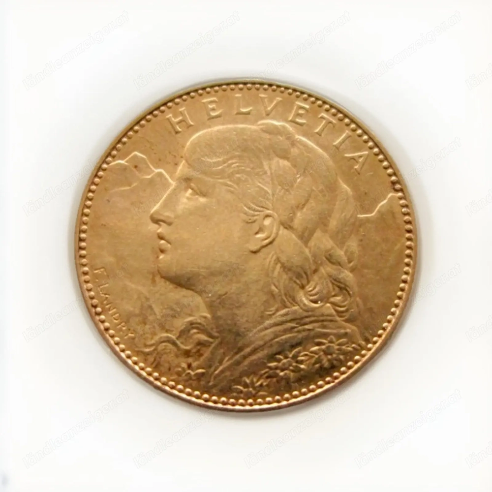 Gold Vreneli | 10 Franken | Schweiz 1913 | 900er