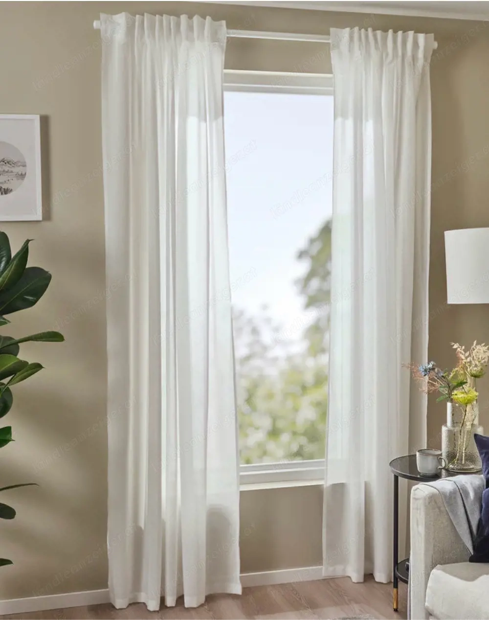 Vorhänge Gardinen Weiss NEU