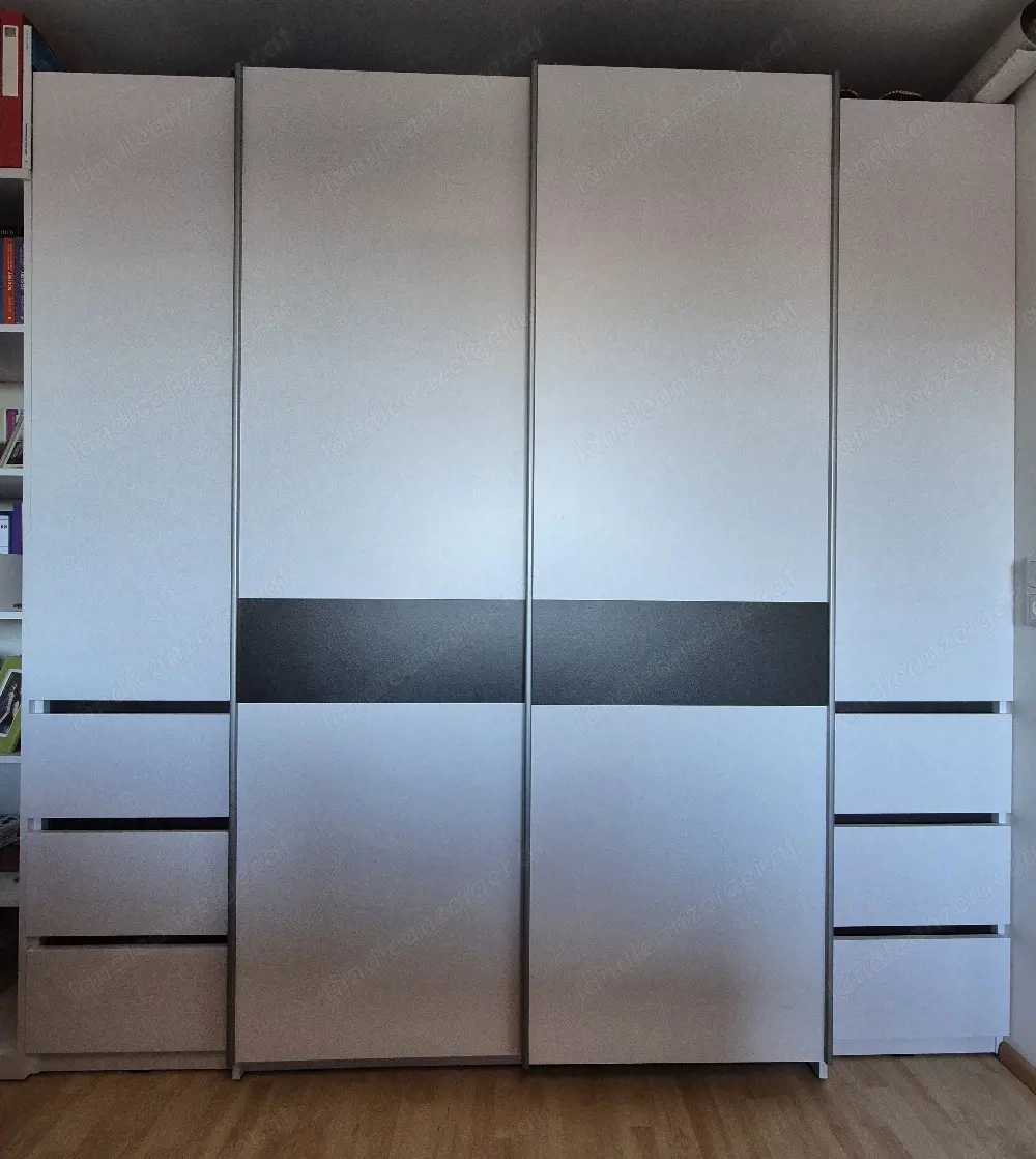 Schwebetürschrank weiss