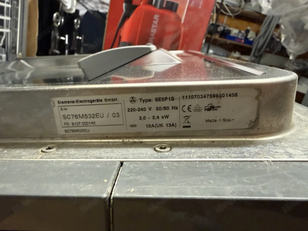 Geschirrspüler Siemens SC76M532EU 