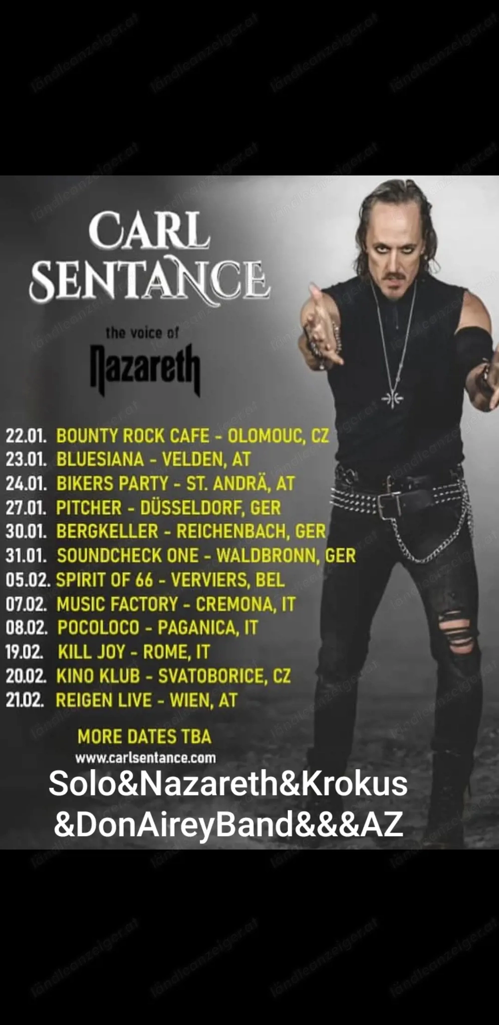 CarlSentance&Nazareth&MoreAZ AaronZzTop Uvm