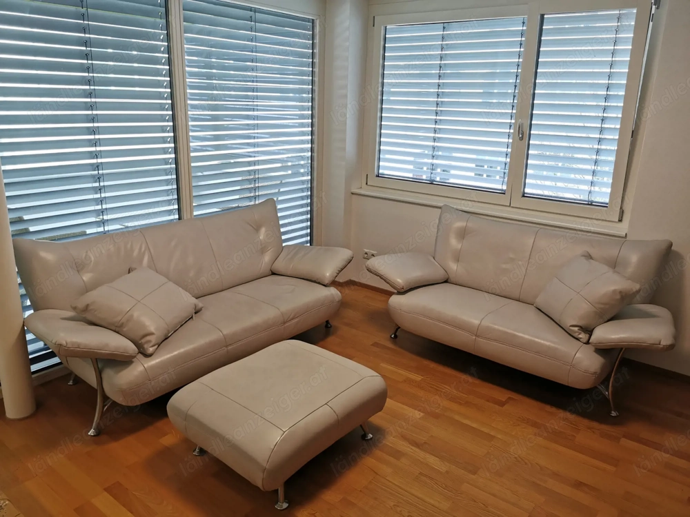 Leder Couch 3-teilig
