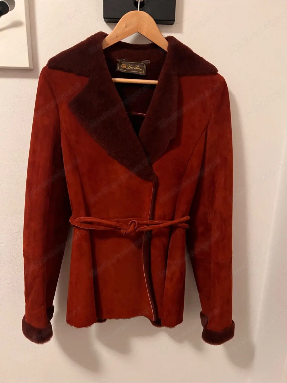 Loro Piana Lederjacke rot Gr. 38