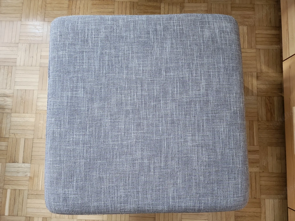 Textilhocker mit Metallfüßen - 40 cm Höhe - 73 cm Seitenlänge - sehr guter Zustand