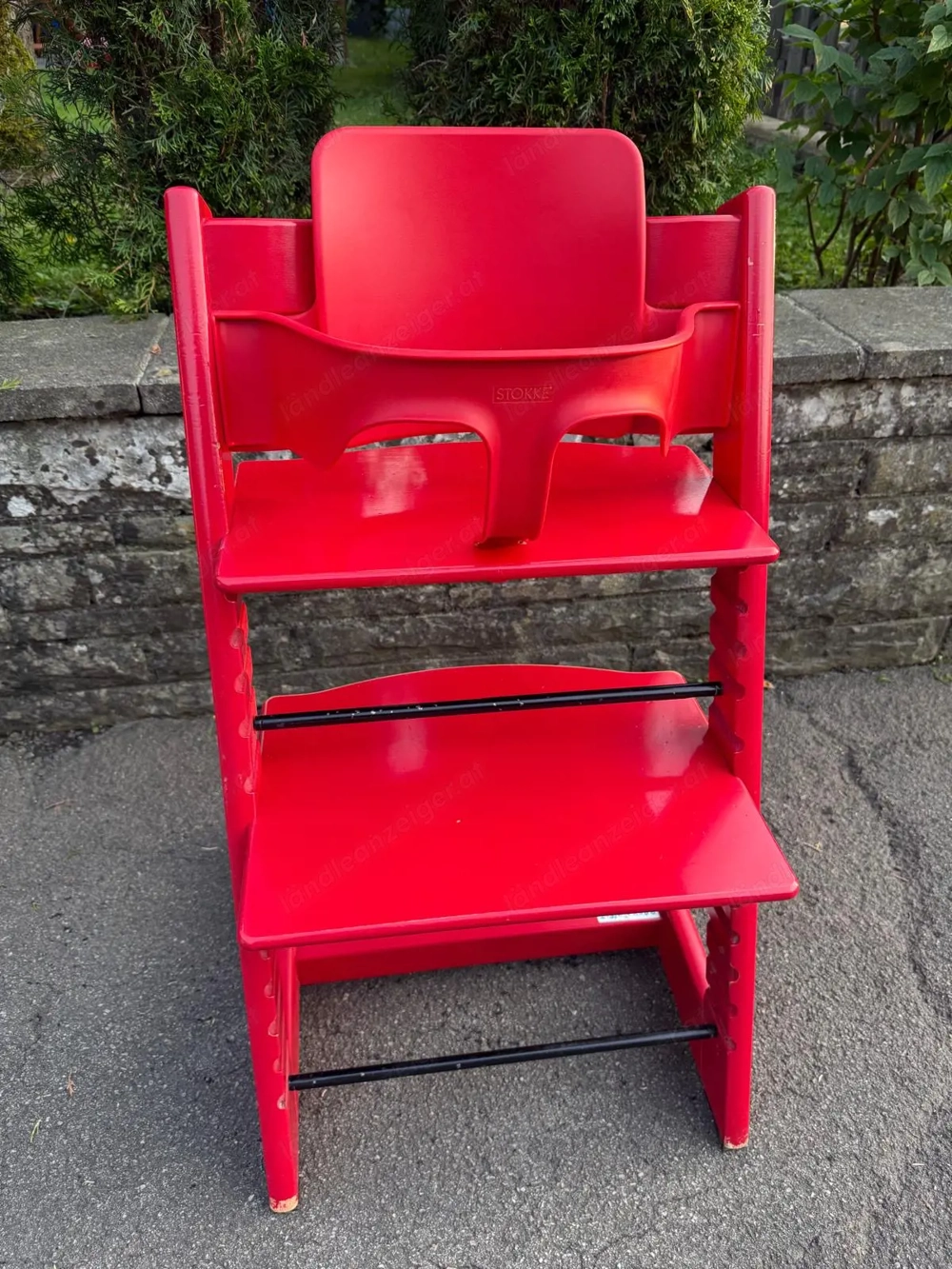 Stokke Tripp Trapp mit Babyeinsatz