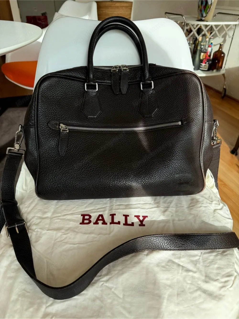BALLY Herren Ledertasche braun