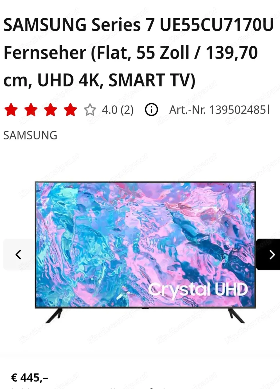 TV Samsung