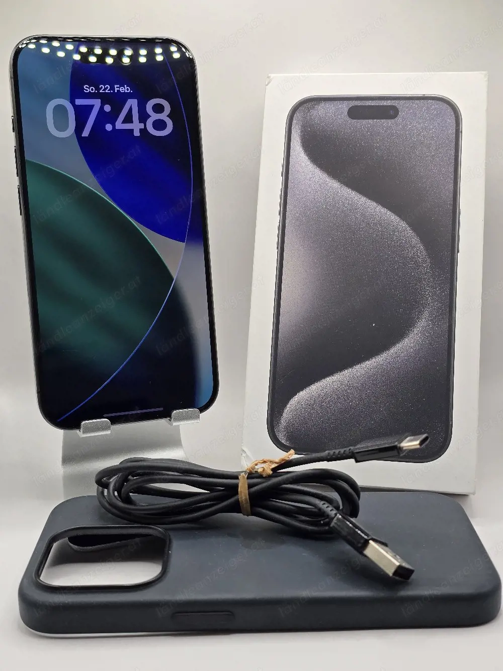 iPhone 15Pro, 256GB titan schwarz