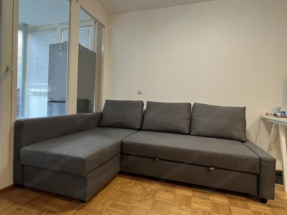 IKEA FRIHETEN Ecksofa mit Bettkasten - Skiftebo dunkelgrau - Guter Zustand - 2024 gekauft