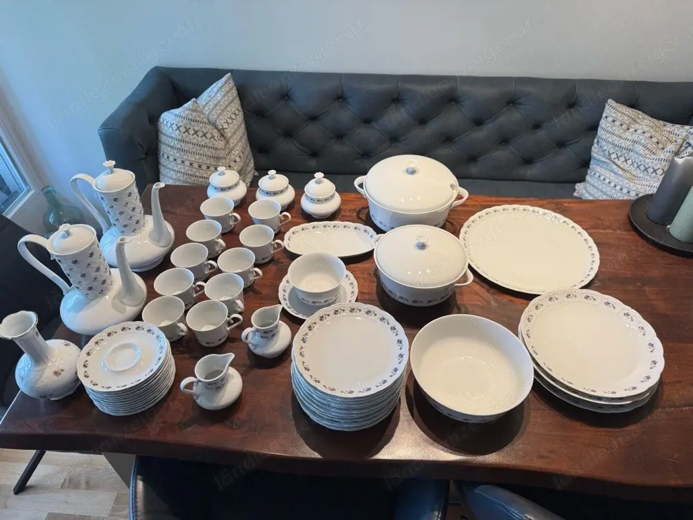 Krautheim Rialto Veilchen-Porzellanservice - 49-teilig 