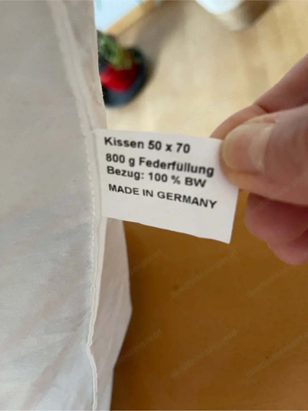 Polster NEU 50x70 Baumwolle Federn