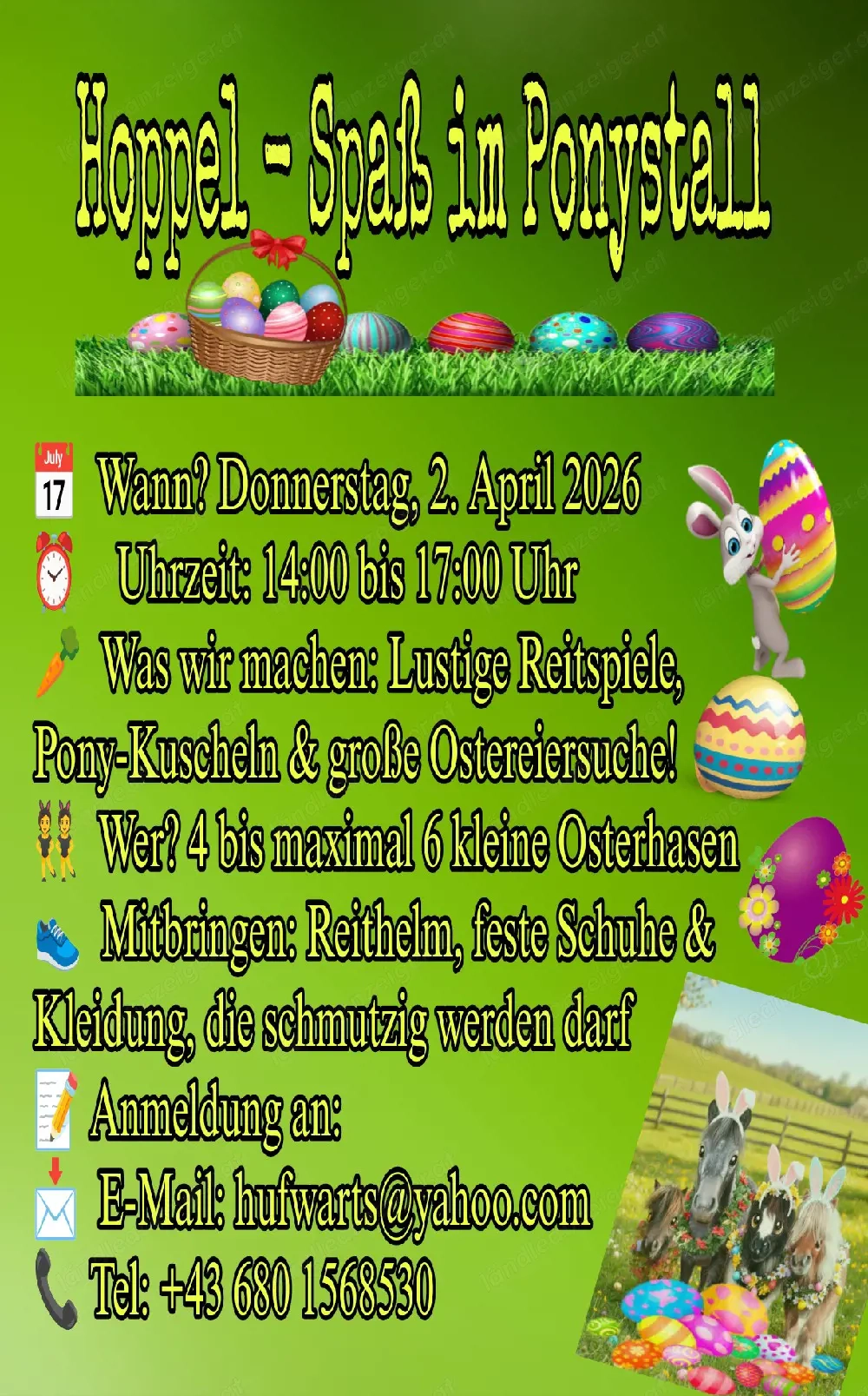 Ostereiersuche bei den Ponys???