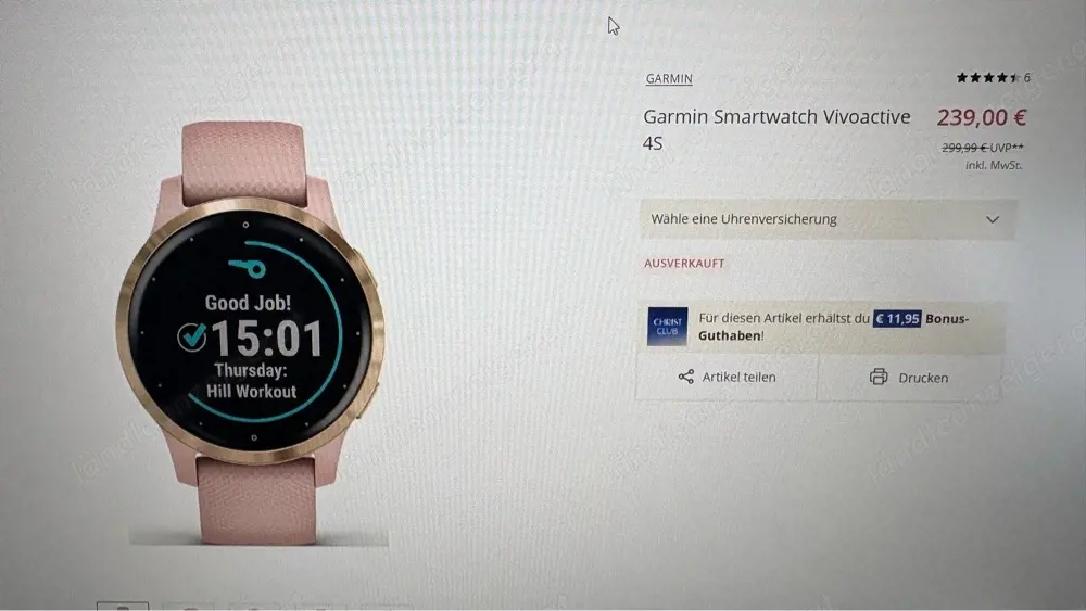 Garmin Smarthwatch Vivoactive 4s