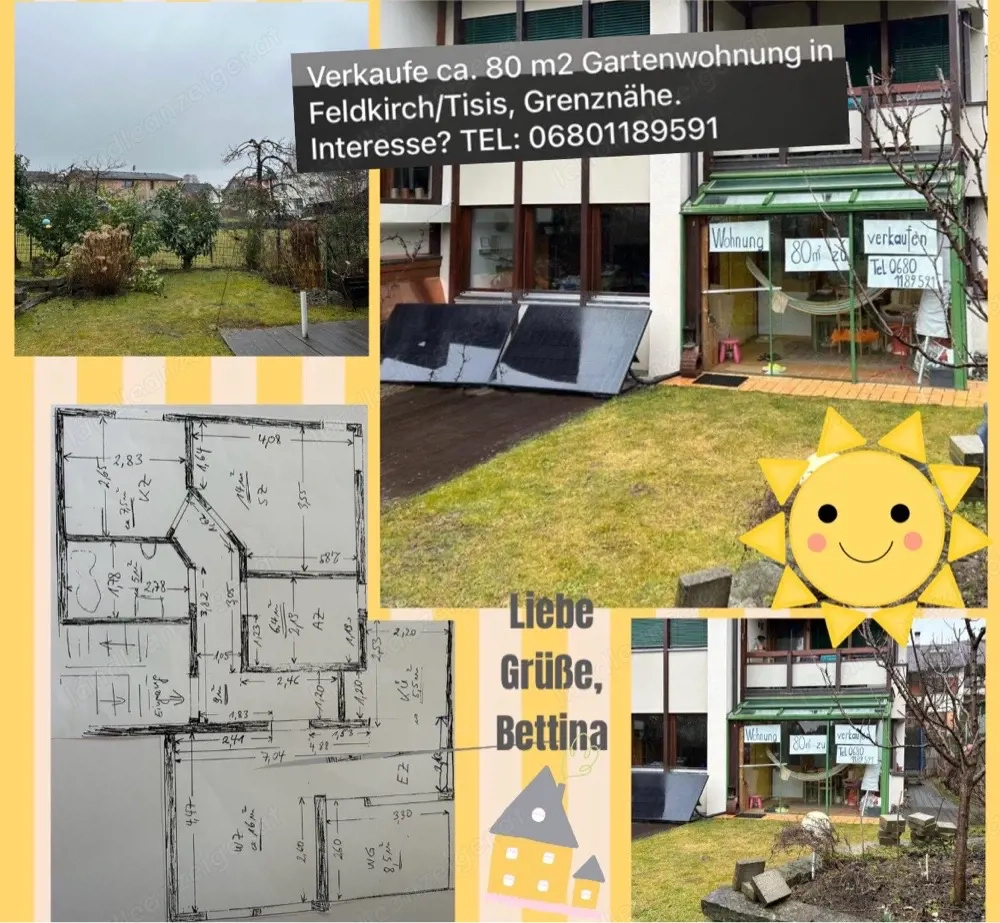 Wohnung 3 Zimmer, Feldkirch Tisis