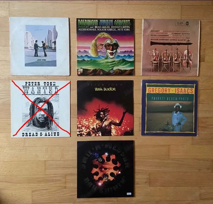 Verschiedene Schallplatten