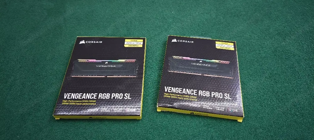2 mal 2x16GB 3200MHz Corsair RAM Vengeance RGB Pro SL