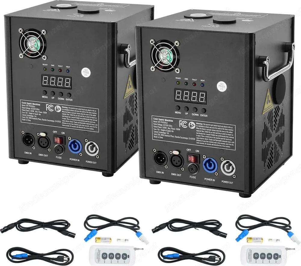 Set Cold Spark Machines