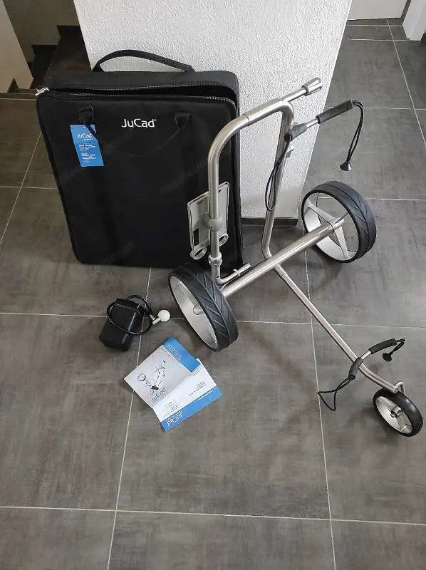 JuCad Drive Edelstahl Elektro Golftrolley 