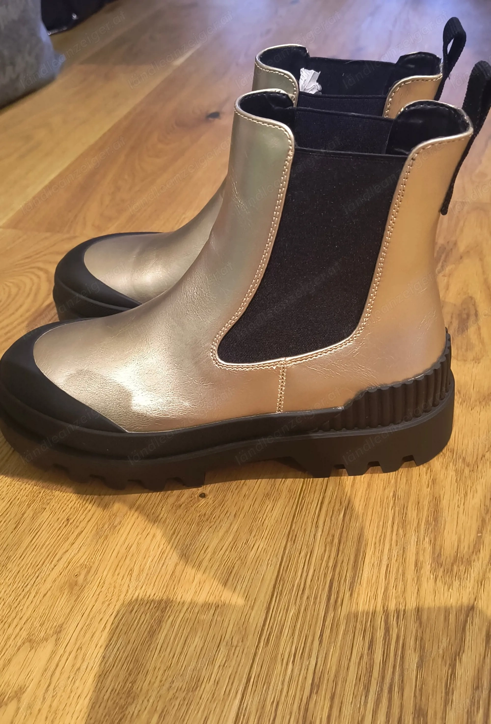 Schuhe, goldene Boots von Only